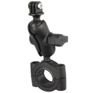 Ram Mount Ram Torque 1 1/8" - 1 1/2" Diameter Handlebar/Rail Base With B Size 1" Ball, Short Arm And Gopro/Action Camera Mount