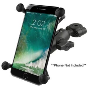Ram Mount Ram Torque 3/8" -" Diameter Mini Rail Base With 1" Ball, Short Arm And X-Grip For Larger Phones