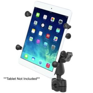 Ram Mount Ram Torque 3/8" -" Diameter Mini Rail Base With 1" Ball, Medium Arm And X-Grip For 7-8" Tablets