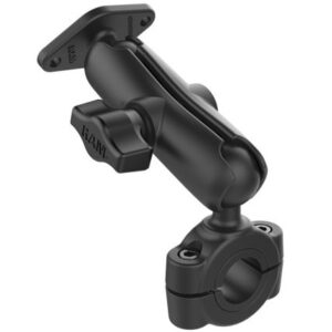 Ram Mount Ram Torque 3/4" - 1" Diameter Handlebar/Rail Base With 1" Ball, Medium Arm And Diamond Ball Base