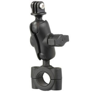 Ram Mount Ram Torque 3/4" - 1" Diameter Handlebar/Rail Base With 1" Ball, Short Arm And Gopro/Action Camera Mount