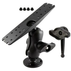 Ram Mount D Size 2.25" Ball Mount W/11" X 3" Rectangle Plate, 3.68" Round Plate And Hi-Torq Wrench