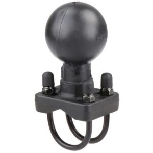 Ram Mount Double U-Bolt Base W/D Size 2.25" Ball F/Rails 1.25" - 1.5" Diameter