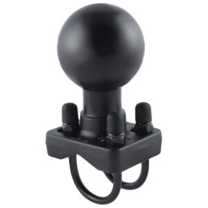 Ram Mount Double U-Bolt Base W/D Size 2.25" Ball For Rails From 1" To 1.25" In Diameter