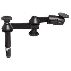 Ram Mount Double Swing Arm W/4" Male Tele-Pole - No Female