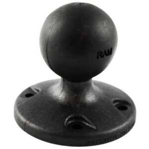 Ram Mount 2.5" Composite Round Base W/Amps Hole Pattern & 1.5" Ball