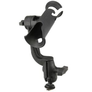 Ram Mount Ram Tube Jr. Fishing Rod Holder With Ram-Rod Revolution Ratchet/Socket System And Track Ball Base