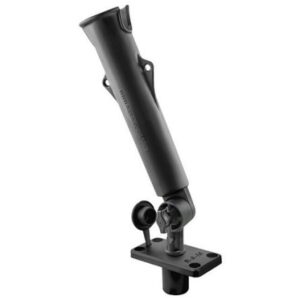 Ram Mount Tough-Tube Fishing Rod Holder W/3" Length Spline Post & Flush Mounting Base