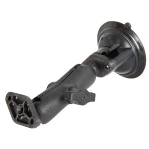 Ram Mount Composite Twist Lock Suction Cup W/Double Socket Arm & Double Base Adapter