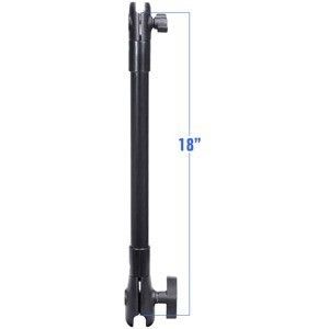 Ram Mount 18" Long Extension Pole W/1" And 1.5" Single Open Sockets