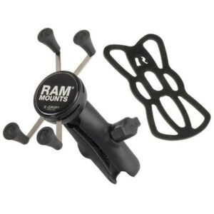 Ram Mount Universal X-Grip Cell Phone Cradle W/Double Socket Arm