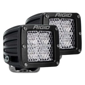 Rigid Industries D-Series Pro Flood Diffused Surface Mount Black Light - Pair