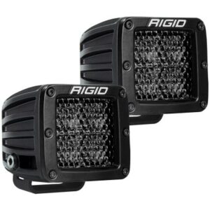 Rigid Industries D-Series Pro Spot Diffused Midnight Surface Mount - Pair