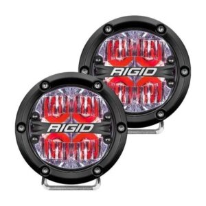 Rigid Industries 360-Series 4" Led Off-Road Fog Light Drive Beam W/Red Backlight - Black Housing