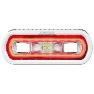 Rigid Industries Sr-L Series Marine Spreader Light - White Surface Mount - White Light W/Red Halo
