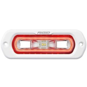 Rigid Industries Sr-L Series Marine Spreader Light - White Flush Mount - White Light W/Red Halo