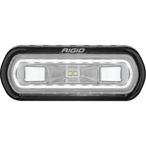 Rigid Industries Sr-L Series Marine Spreader Light - Black Surface Mount - White Light W/White Halo