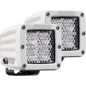 Rigid Industries D-Series Pro Hybrid-Diffused Led - Pair - White