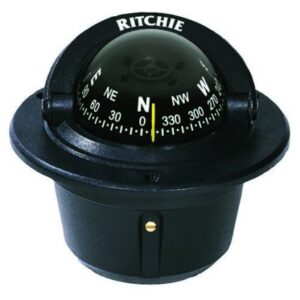 Ritchie F-50 Explorer Compass - Flush Mount - Black