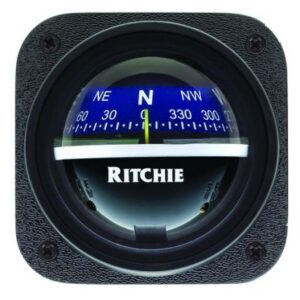Ritchie V-537b Explorer Compass - Bulkhead Mount - Blue Dial
