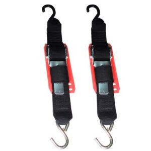 Rod Saver Paddle Buckle Trailer Tie-Down W/Vinyl Pad - 2" X 6' - Pair
