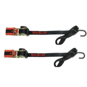 Rod Saver Mini Retractable Tie Down W/Soft Hook - 50" - Pair