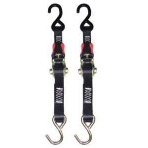 Rod Saver Rubber Ratchet Tie-Down - 1" X 6' - Pair