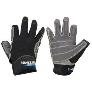 Ronstan Sticky Race Gloves - 3-Finger - Black - Xs