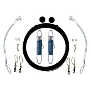 Rupp Single Rigging Kit W/Klickers - Black Mono 160' Lines