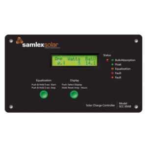 Samlex Flush Mount Solar Charge Controller W/Lcd Display - 30a