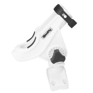 Scotty 280 Bait Caster/Spinning Rod Holder W/241 Deck/Side Mount - White