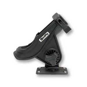 Scotty 281 Bait Caster/Spinning Rod Holder W/244 Flush Deck Mount - Black