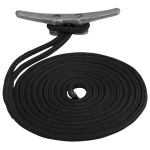 Sea-Dog Double Braided Nylon Dock Line - 1/2" X 20' - Black