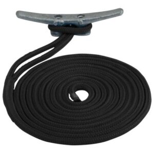 Sea-Dog Double Braided Nylon Dock Line -" X 20' - Black