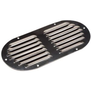 Sea-Dog Stainless Steel Louvered Vent - Oval - 9-1/8" X 4-5/8"