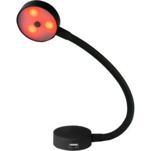 Sea-Dog Led Flex Neck Day/Night Light W/Usb Socket - Red & White Light