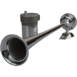 Sea-Dog Chrome Plated Trumpet Airhorn Long Single W/Compressor