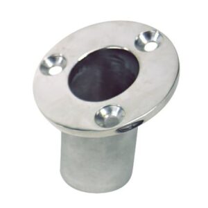 Sea-Dog Flush Mount Flagpole Socket - 25 Degree - 1-1/4" Id - 316 Stainless Steel