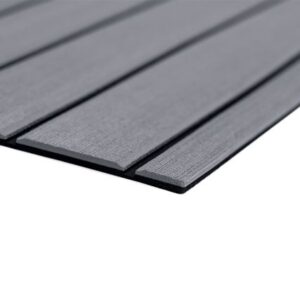 Seadek 40" X 80" 6mm Teak Full Sheet - Brushed Texture - Storm Grey/Black (1016mm X 2032mm X 6mm)