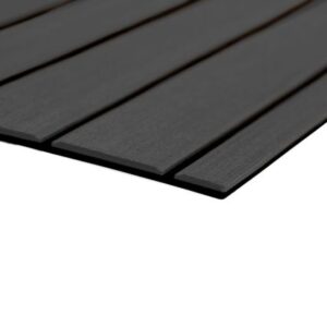 Seadek 40" X 80" 6mm Teak Full Sheet - Brushed Texture - Dark Grey/Black (1016mm X 2032mm X 6mm)