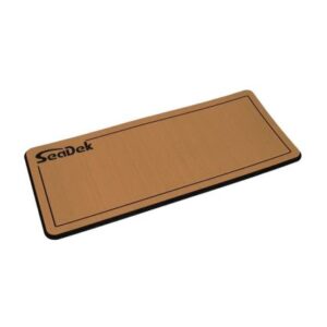 Seadek 16&Rdquo; X 39" 20mm Dual Density Large Helm Pad W/Seadek Logo - Brushed Texture - Mocha/Black (406.4mm X 990.6mm X 20mm)