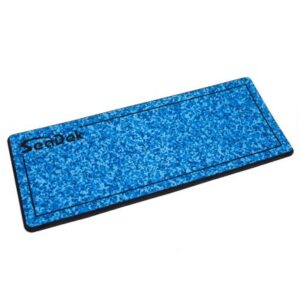 Seadek 16&Rdquo; X 39" 20mm Dual Density Large Helm Pad W/Seadek Logo - Brushed Texture - Aqua Camo/Black (406.4mm X 990.6mm X 20mm)