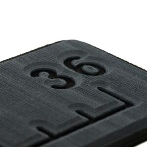 Seadek 36&Rdquo; Routed Ruler - 6mm - Brushed Texture - Dark Grey/Black