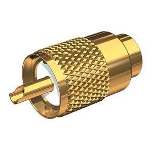 Shakespeare Pl-259-8x-G Solder-Type Connector W/Ug176 Adapter & Doodad&Reg Cable Strain Relief F/Rg-8x Coax