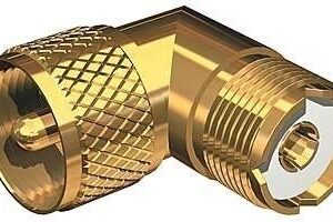 Shakespeare Right Angle Connector - Pl-259 To So-239 Adapter