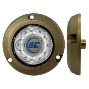 Shadow-Caster Sc2 Series Bronze Surface Mount Underwater Light - Bimini Blue