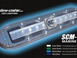 Shadow-Caster Scm-10 Led Underwater Light W/20' Cable - 316 Ss Housing - Bimini Blue