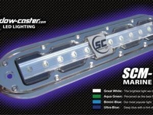 Shadow-Caster Scm-10 Led Underwater Light W/20' Cable - 316 Ss Housing - Ultra Blue