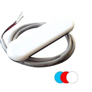 Shadow-Caster Color-Changing White, Blue & Red Dimmable - White Powder Coat Down Light