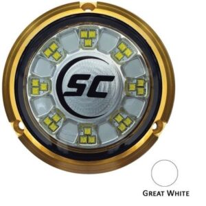 Shadow-Caster Scr-24 Bronze Underwater Light - 24 Leds - Great White